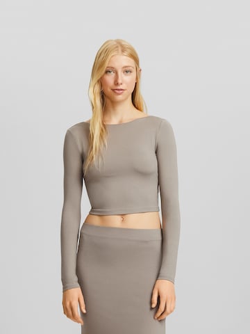 Bershka Shirt in Grau: predná strana