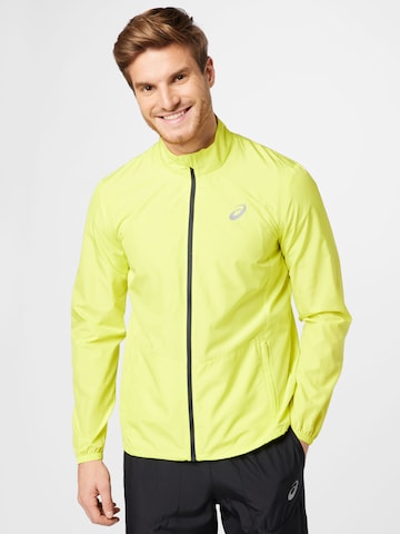 ASICS Athletic Jacket in Yellow: front