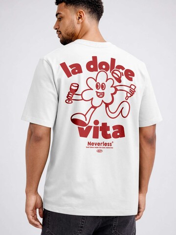 Neverless Shirt 'La dolce Vita' in White