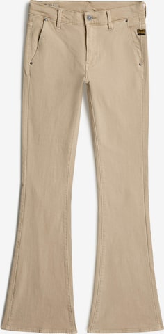 G-STAR Flared Chino trousers in Beige: front