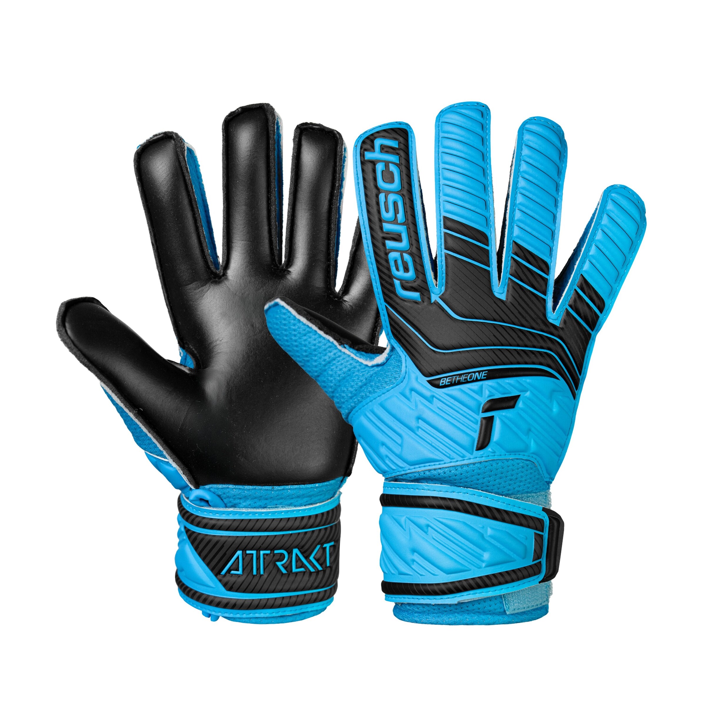 REUSCH Athletic Gloves 'Attrakt Solid Junior' in Blue: front