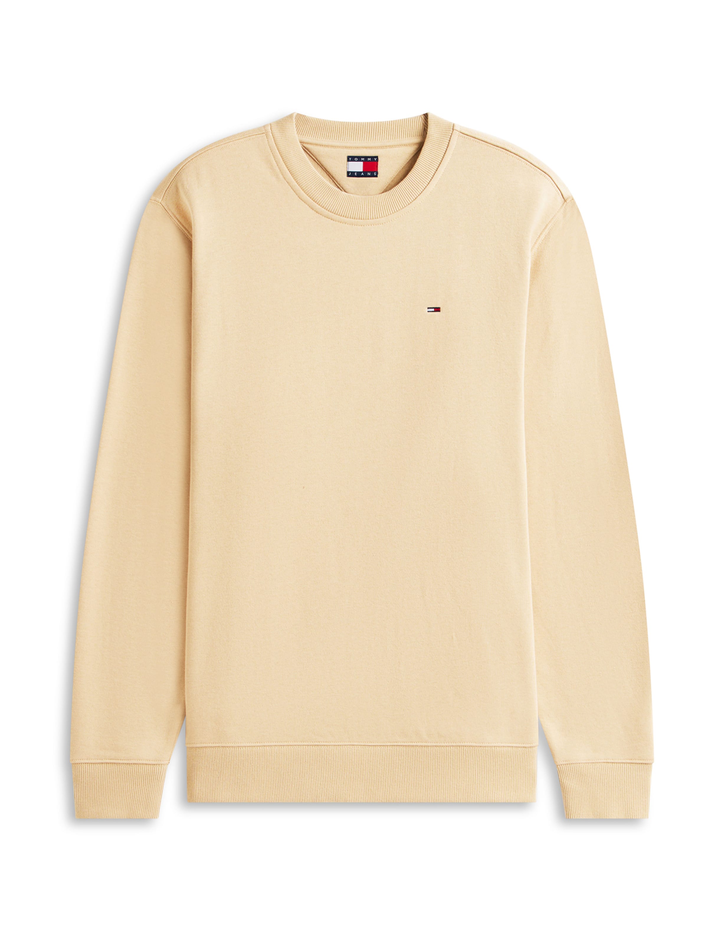 Felpa di Tommy Jeans in beige: frontale