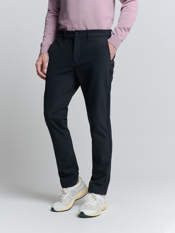 No Excess Slimfit Broek in Blauw: voorkant