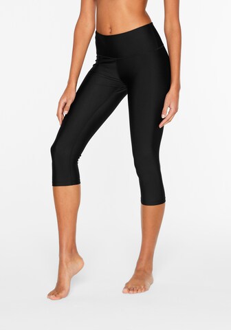 LASCANA ACTIVE Skinny Sportovní kalhoty – černá: přední strana