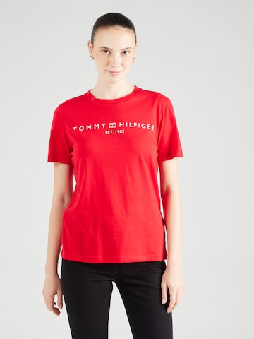 TOMMY HILFIGER Μπλουζάκι σε κόκκινο: μπροστά