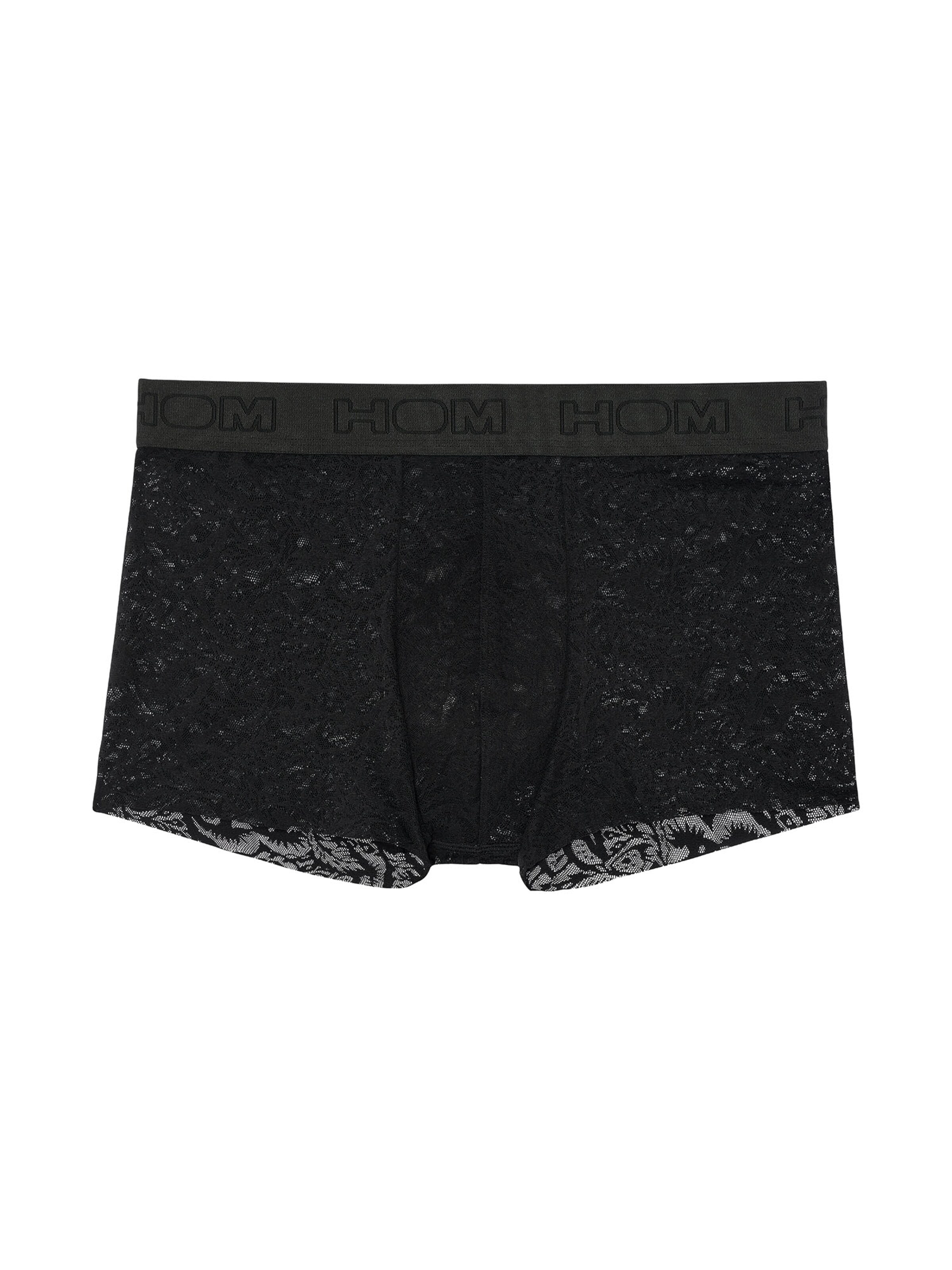 Boxers ' Free Cut Lace ' HOM en noir : devant