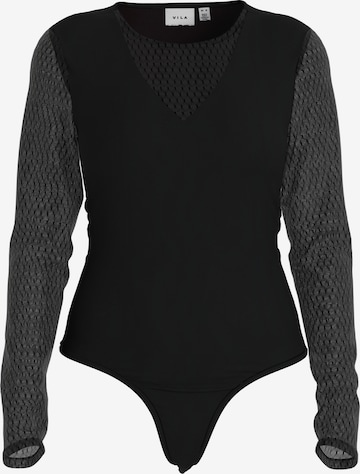 VILA Shirtbody 'VILEOA' in Schwarz: Vorderseite
