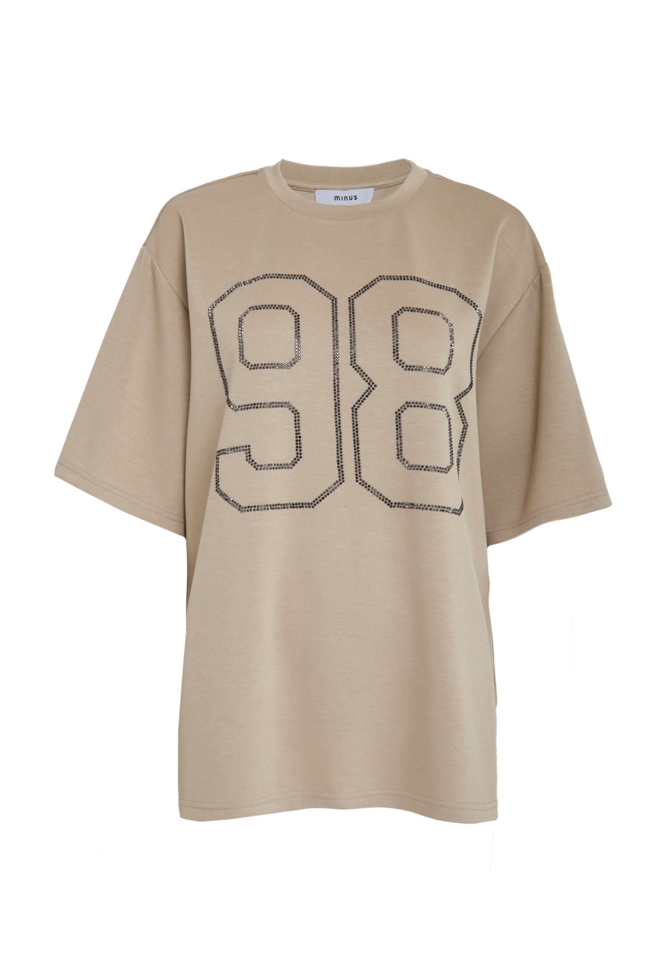 minus - Top 'Malaou' en gris: frente