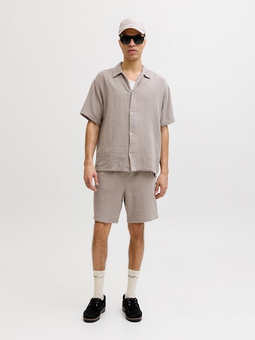 JACK & JONES Loose fit Trousers 'JPSTJAIDEN' in Beige