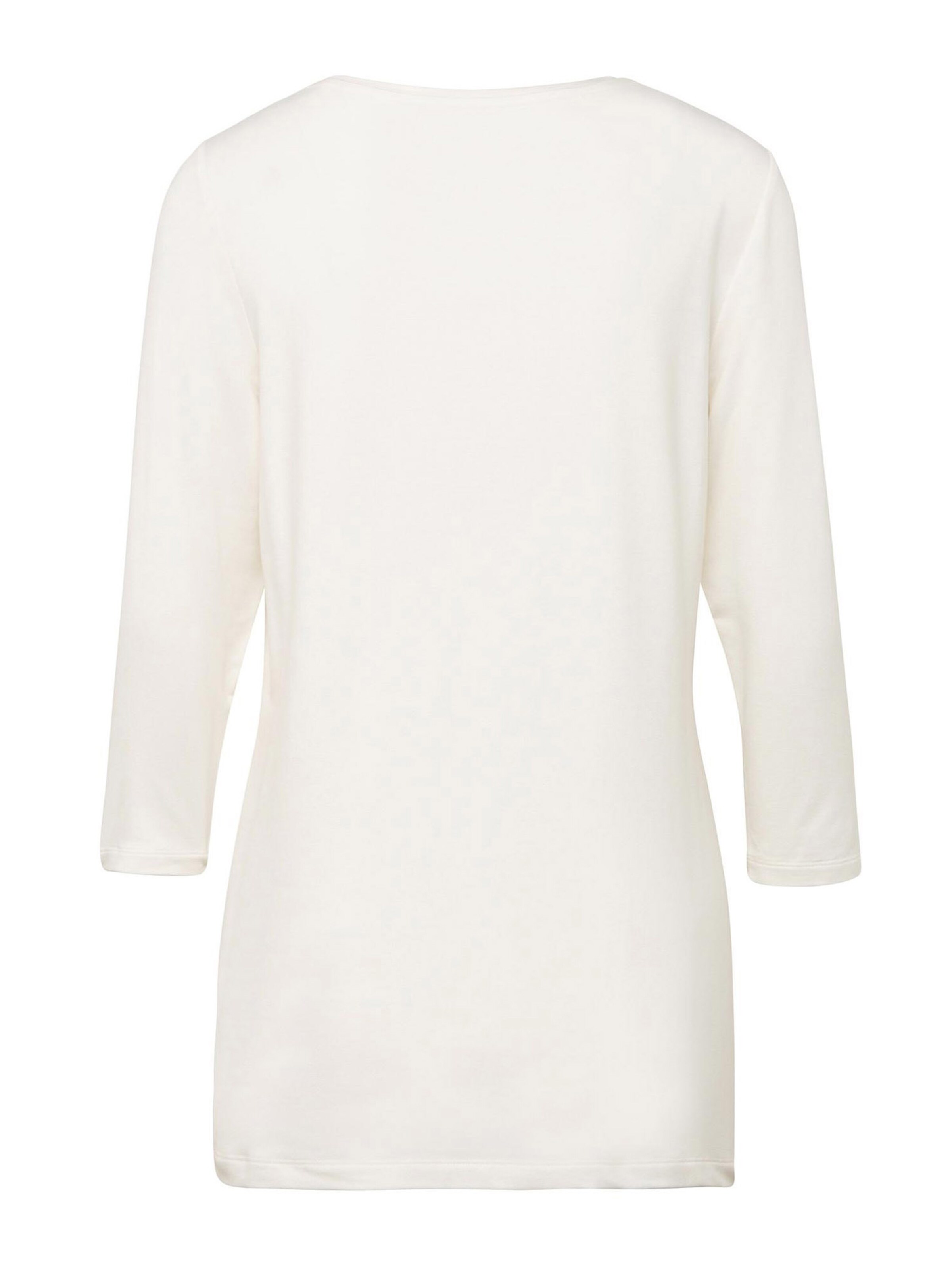 Goldner Shirt in Wit