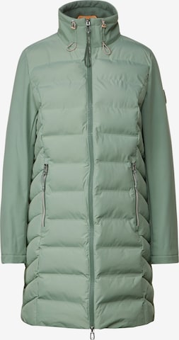 STREET ONE Between-Seasons Coat in Green: front