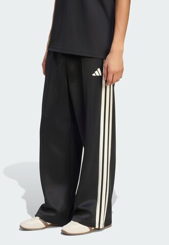 ADIDAS SPORTSWEAR Baggy Спортен панталон 'Stadium' в черно: отпред