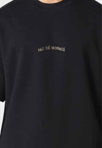 Pas De Monaco Tričko 'Broderie' - Čierna