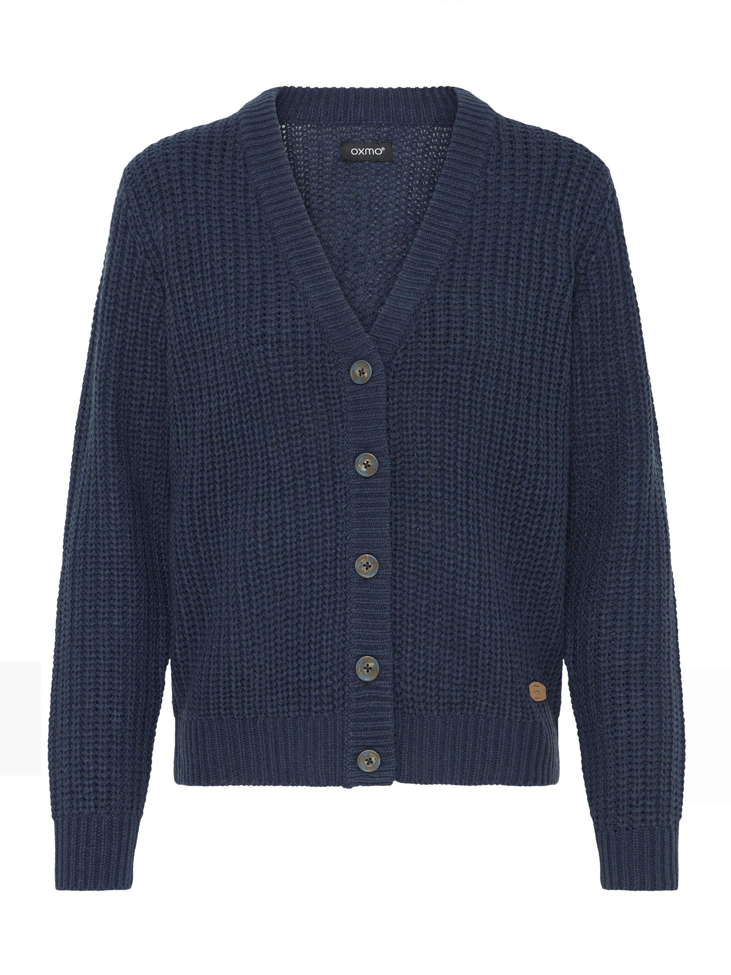 Oxmo - Casaco de malha ' OXEDNA ' em azul: frente