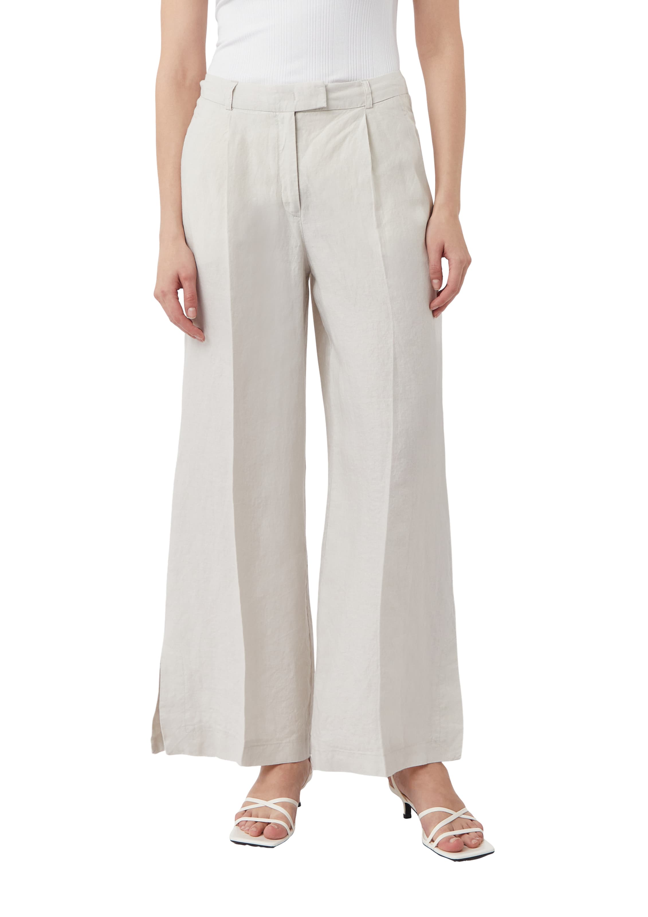 smėlio COMMA Standartinis Kelnės: priekis