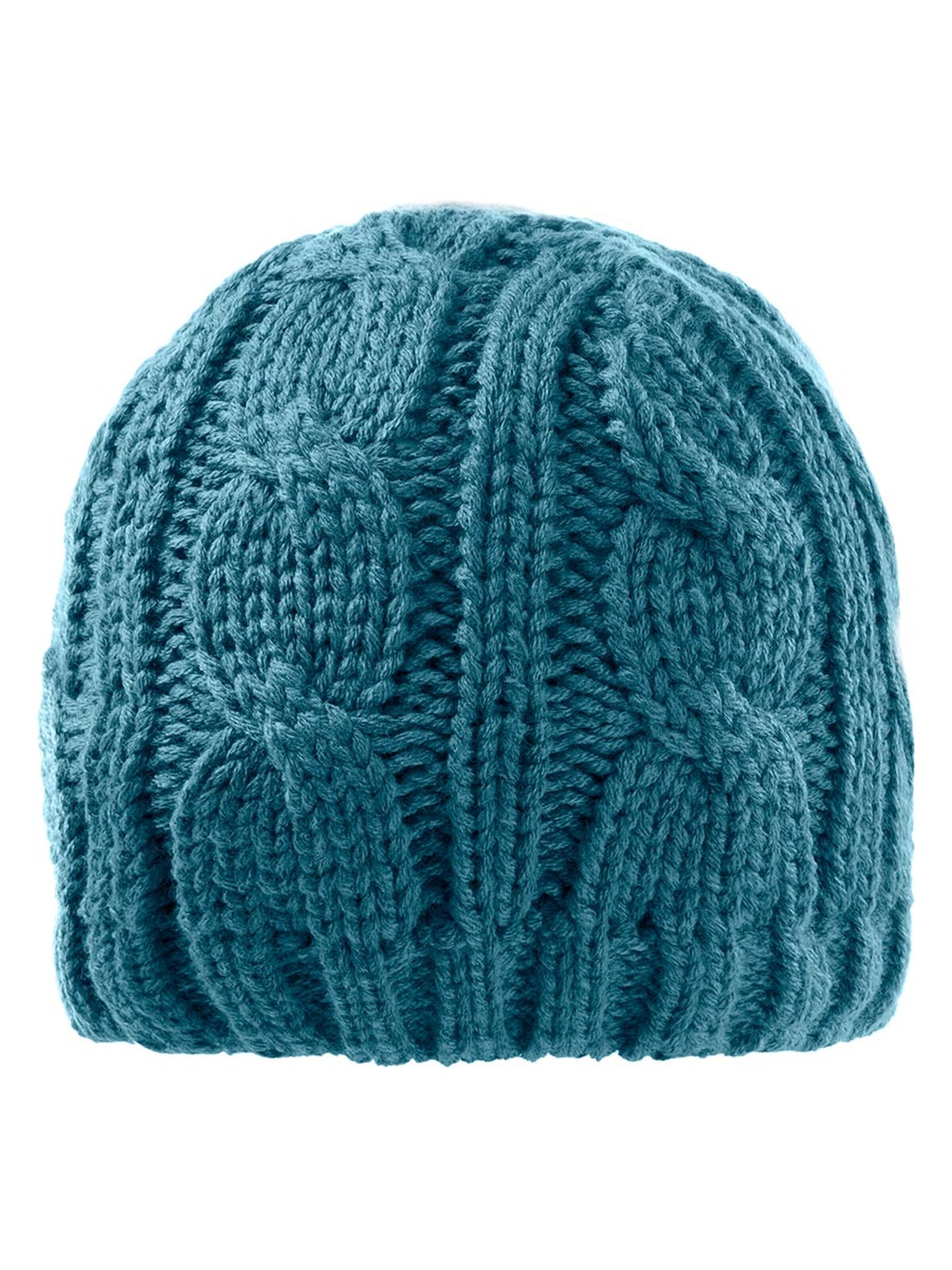 DÖLL Beanie 'Topfmütze Strick' in Blue: front