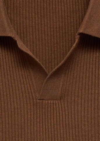MANGO MAN Poloshirt 'Antiguas' in Braun