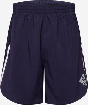 ADIDAS SPORTSWEAR Regular Sportbroek 'Designed 4 Running' in Blauw: voorkant