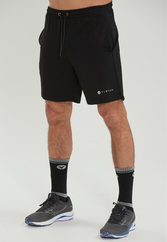 Virtus Regular Sportshorts 'Patrick V2' in Schwarz: predná strana