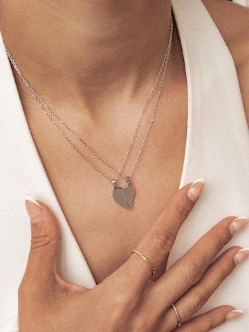 Hey Happiness Sieraden set 'Connected Love Hearts' in Zilver
