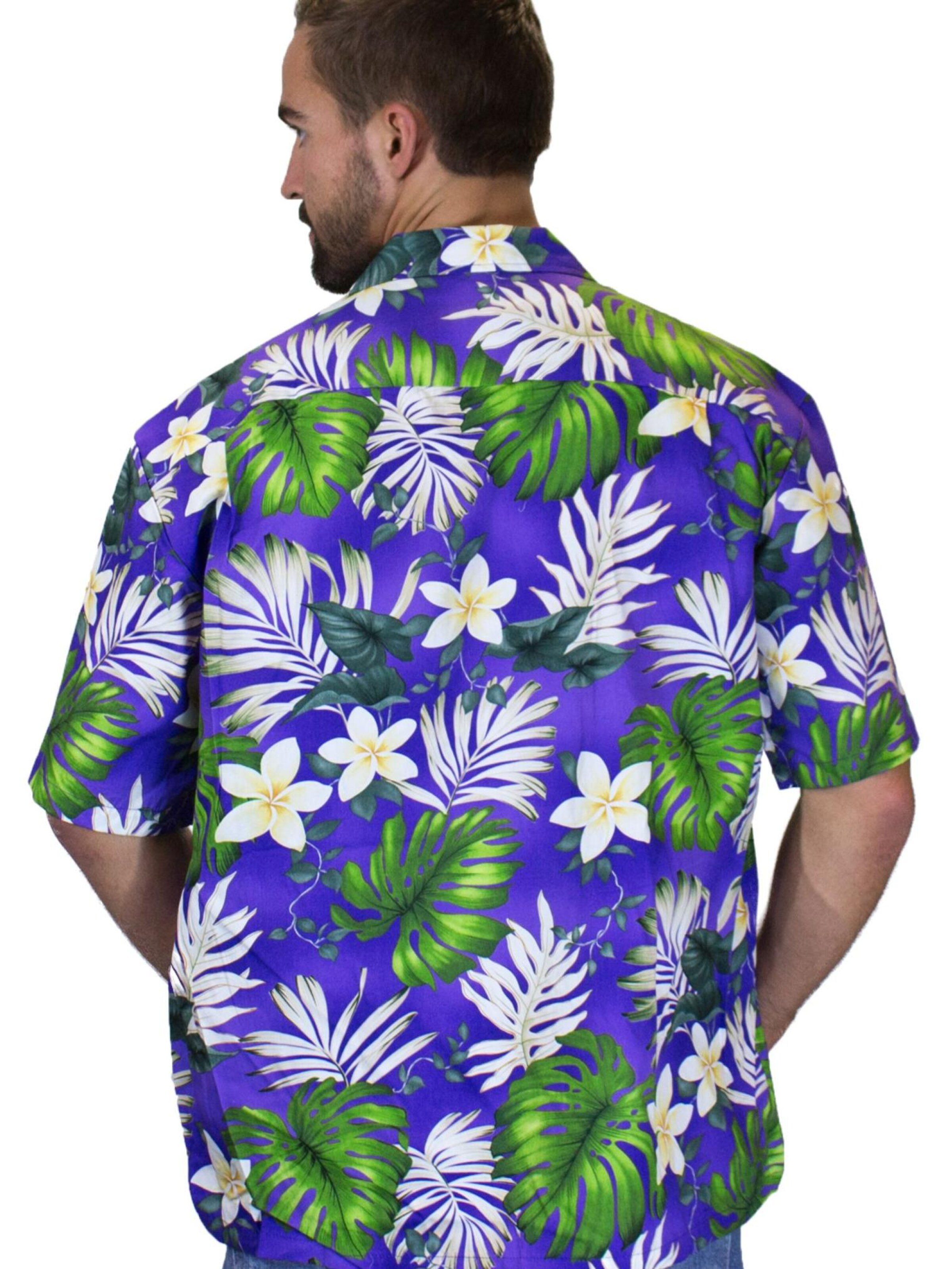 Pacific Legend Regular Fit Hemd 'New Flower'‌‌‌‌‌ in Lila