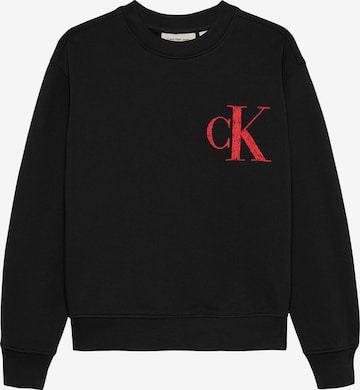 Calvin Klein Jeans Sweatshirt in Schwarz: Vorderseite