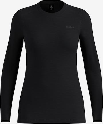 Base Layer 'MERINO 160' ODLO en noir : devant