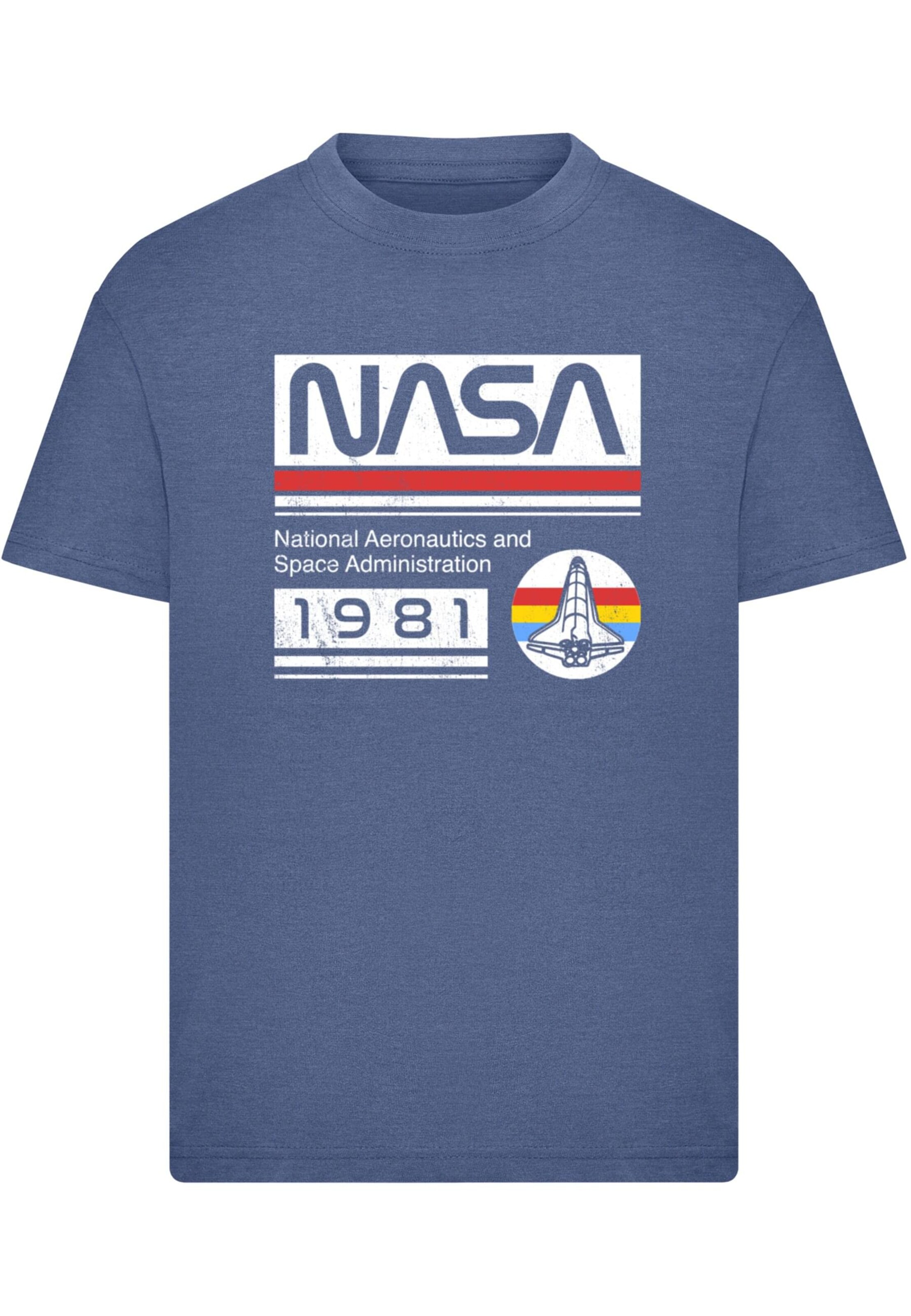 Merchcode T-Shirt in Blau: Vorderseite