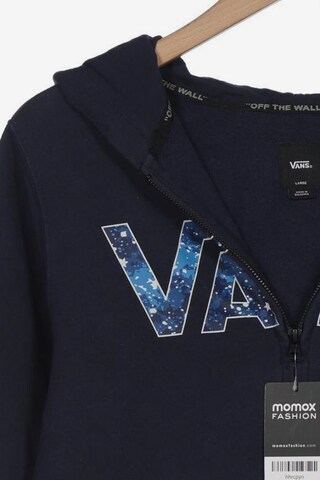 VANS Sweatshirt & Zip-Up Hoodie in L in Blue