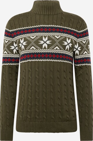 SELECTED HOMME Sweater 'Flake' in Green: front