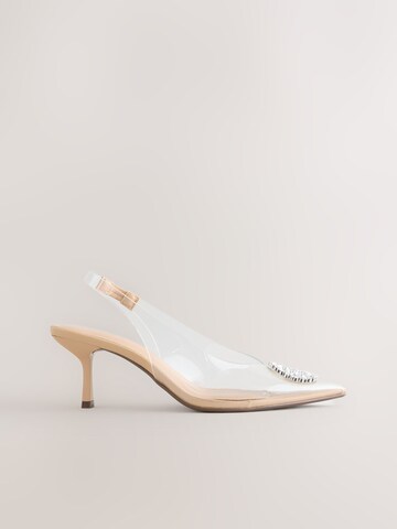 Next Γόβες slingback σε διαφανές