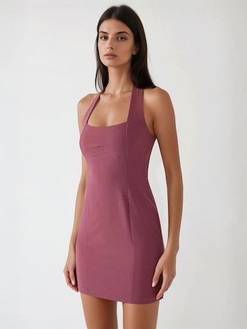 Robe de cocktail Hiccup en rose : devant