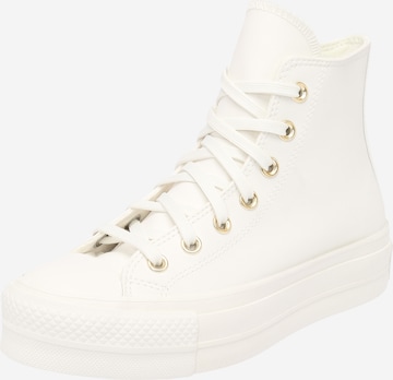 Sneaker alta 'Chuck Taylor All Star Lift' di CONVERSE in bianco: frontale