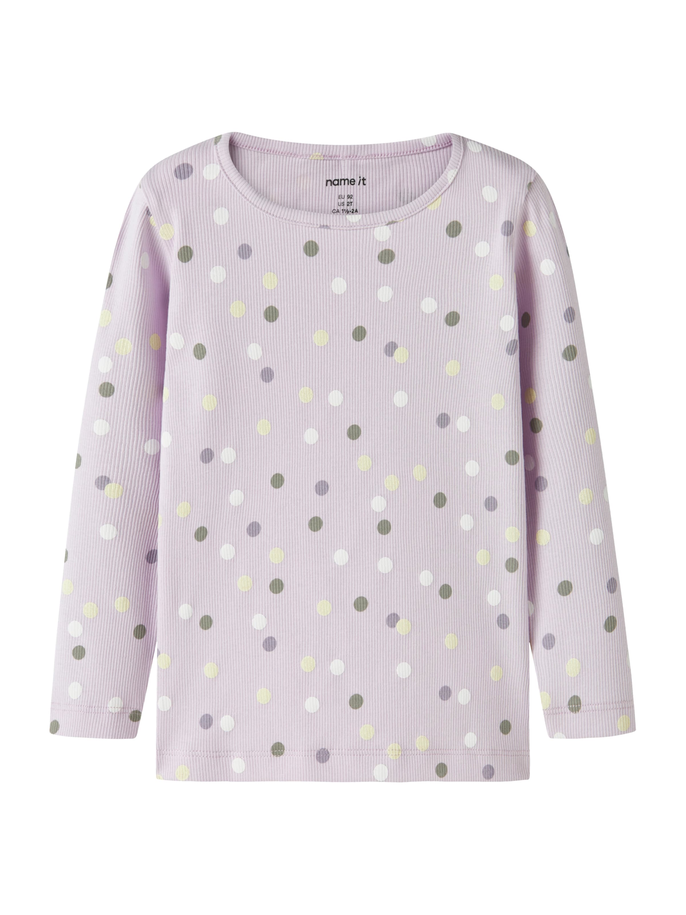 NAME IT Shirt 'NMFDOTTIA' in Purple: front