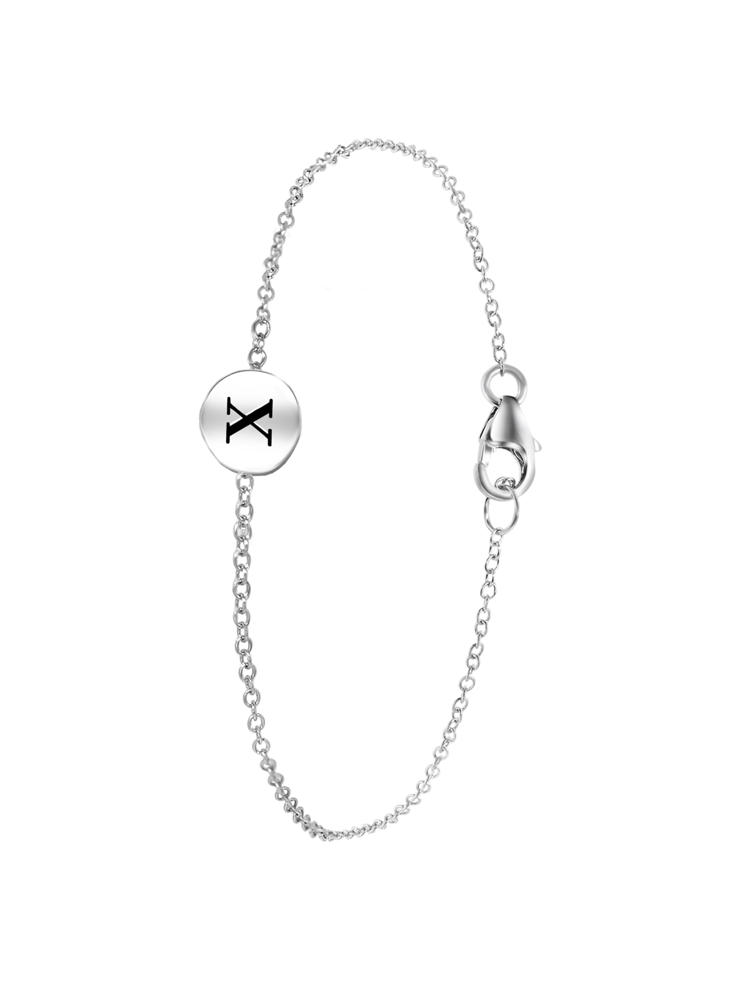 Lucardi Bracelet in Silver: front