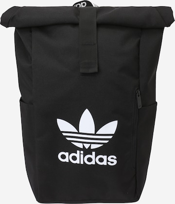 ADIDAS ORIGINALS Rucksack 'Adicolor Classic Roll-Top' in Schwarz: predná strana