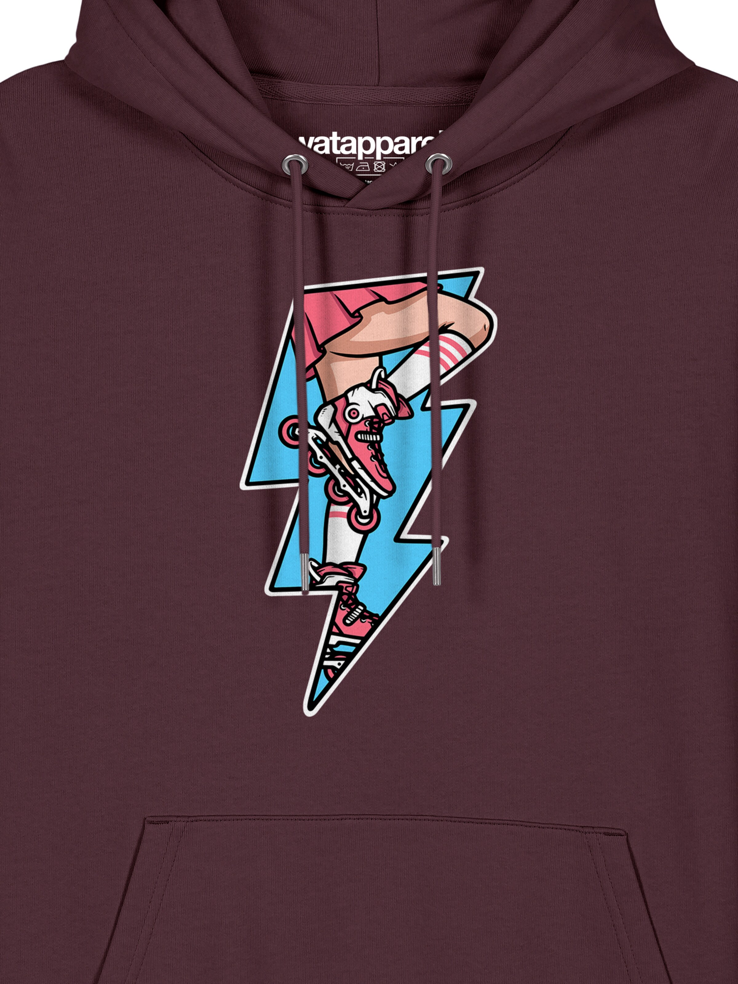 Sweat-shirt ' Rollerskates ' Watapparel en rouge