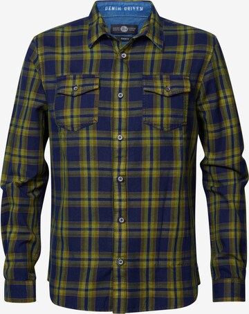 Coupe regular Chemise Petrol Industries en jaune : devant