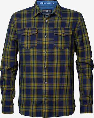 Petrol Industries Button Up Shirt in Yellow: front