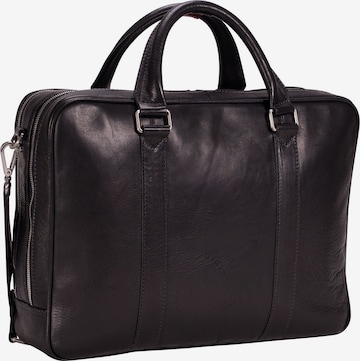 LEONHARD HEYDEN Laptoptasche 'Bergamo' in Schwarz