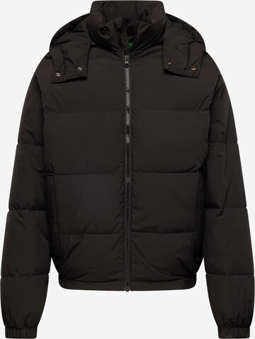 UNITED COLORS OF BENETTON Winter jacket in Black: front