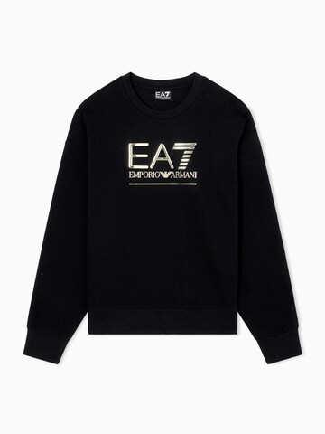 Emporio Armani Sweatshirt in Zwart: voorkant