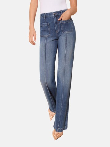 Friends Like These Wide Leg Jeans i blå: forside
