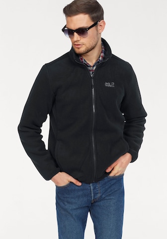 JACK WOLFSKIN Outdoor jacket 'Gotland' in Black: front