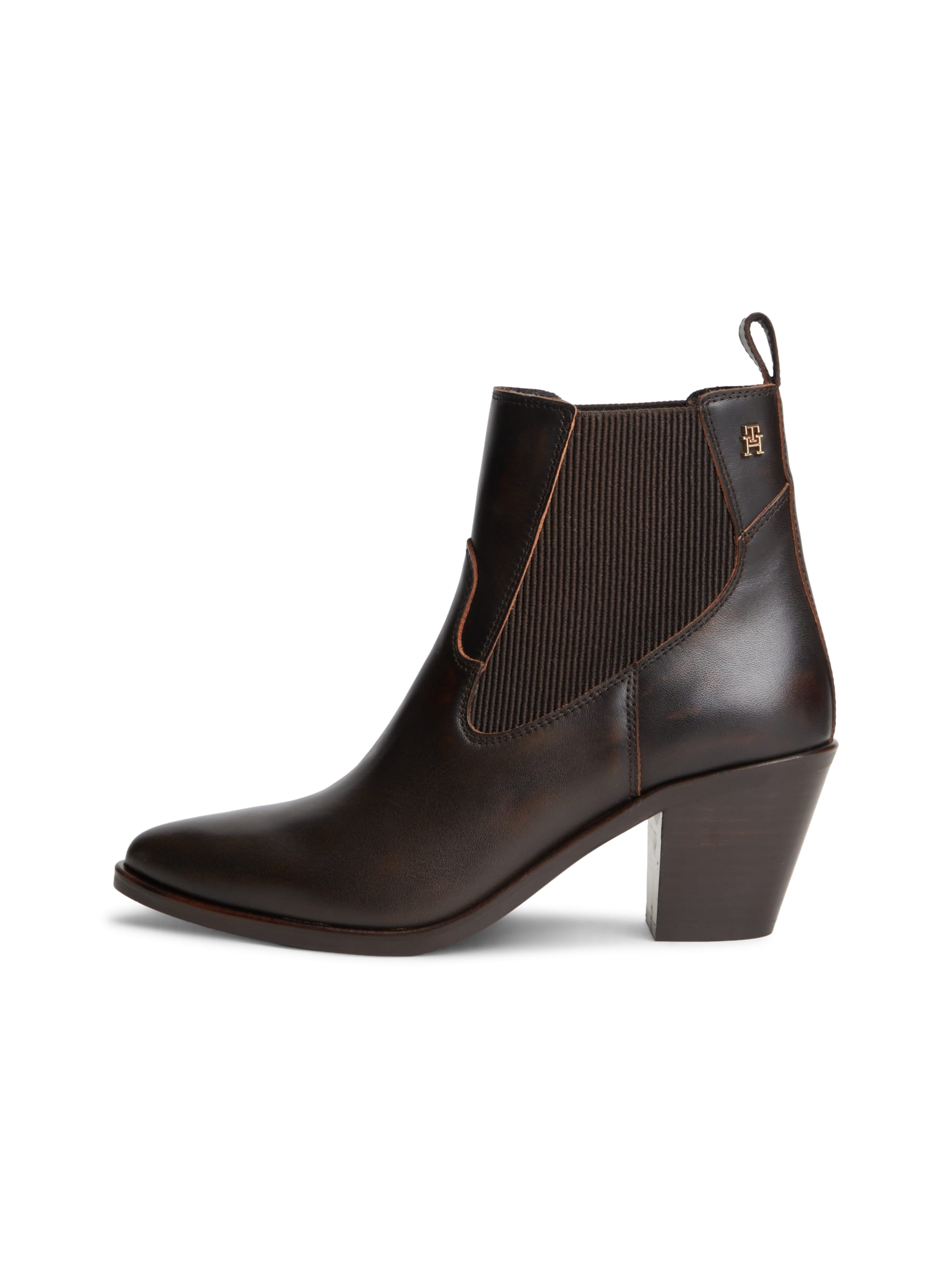 TOMMY HILFIGER Chelsea boots in Bruin: voorkant