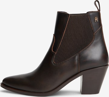TOMMY HILFIGER Chelsea boots in Bruin: voorkant