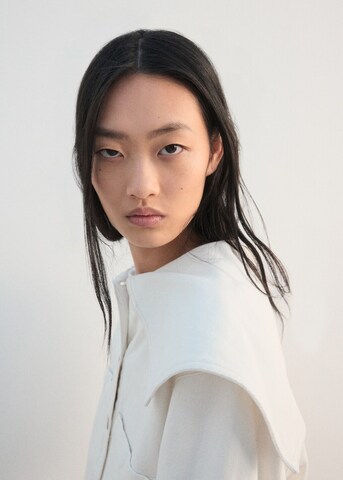 MANGO Between-Season Jacket 'Marine' in White