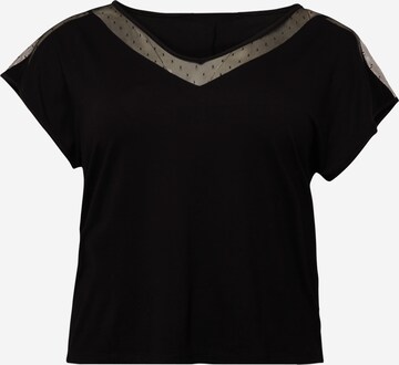 T-shirt 'Bettina' ABOUT YOU Curvy en noir : devant