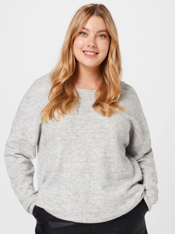 Vero Moda Curve Sweater 'KATIE' in Grey: front