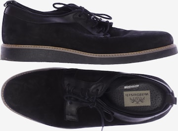 Walbusch Flats & Loafers in 40 in Black: front